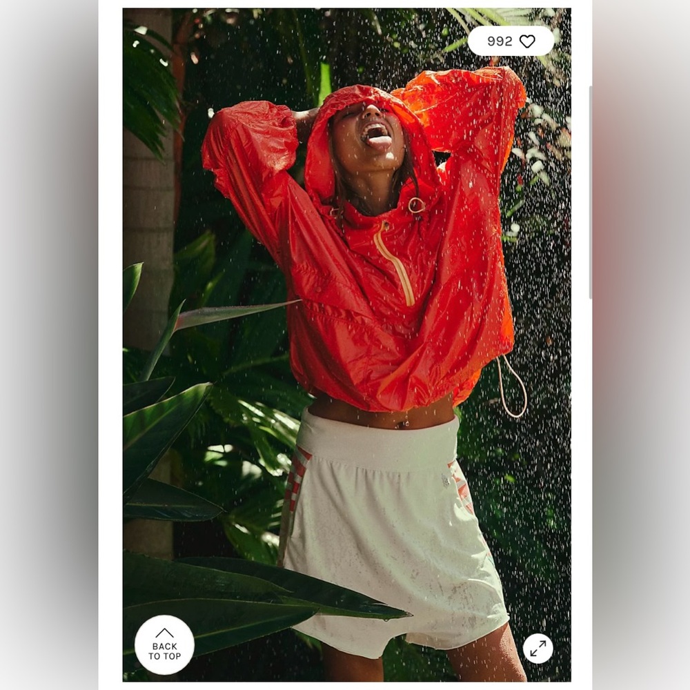 Fp Movement Spring Showers Packable Solid Rain Ja… - image 1